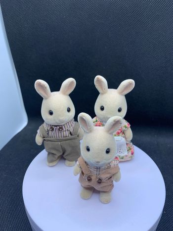 Famille lapin beige Sylvanian