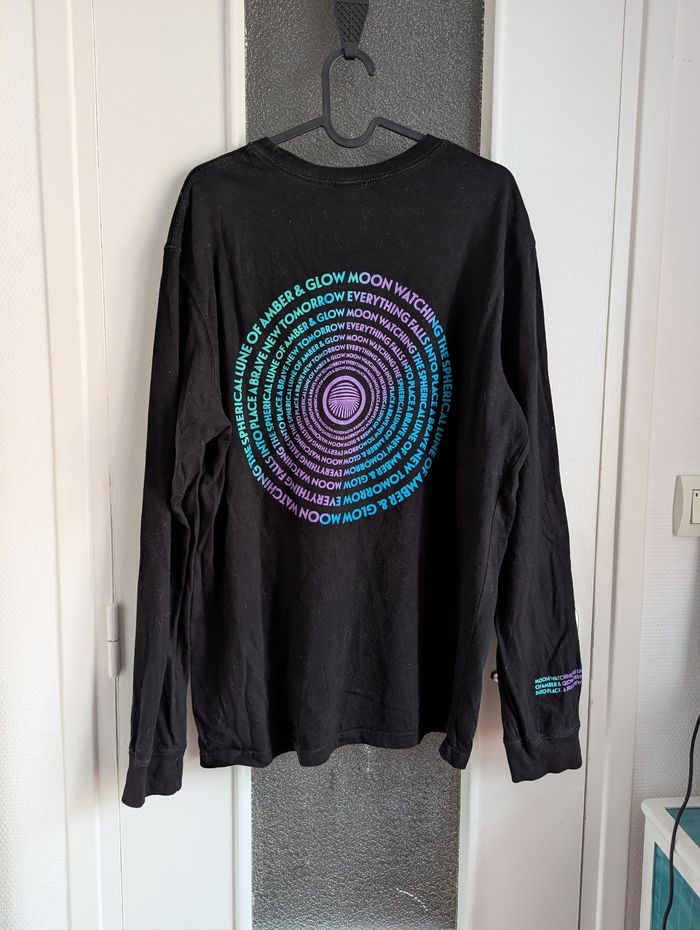 T shirt manches longues noir h et m taille M - photo numéro 2