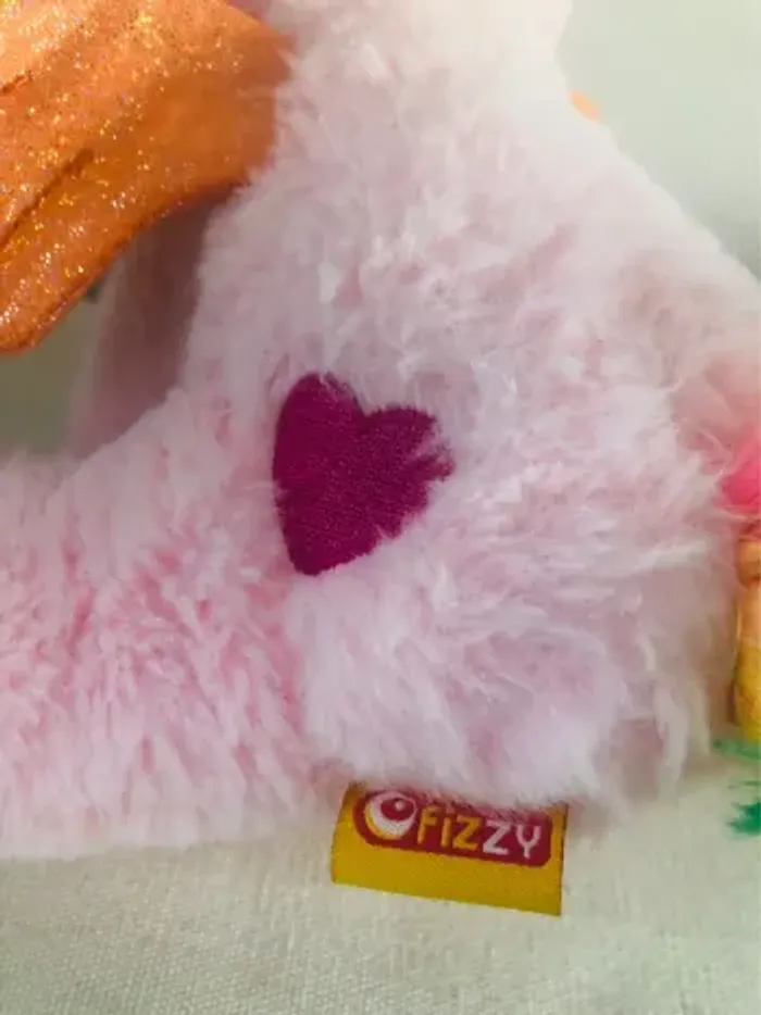 Peluche licorne rose arc en ciel fizzy ailes - photo numéro 7