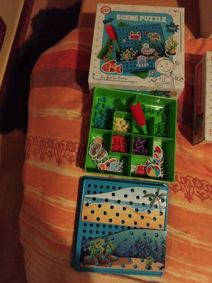 Lots 2 jeux scène puzzle bonne état - photo numéro 2
