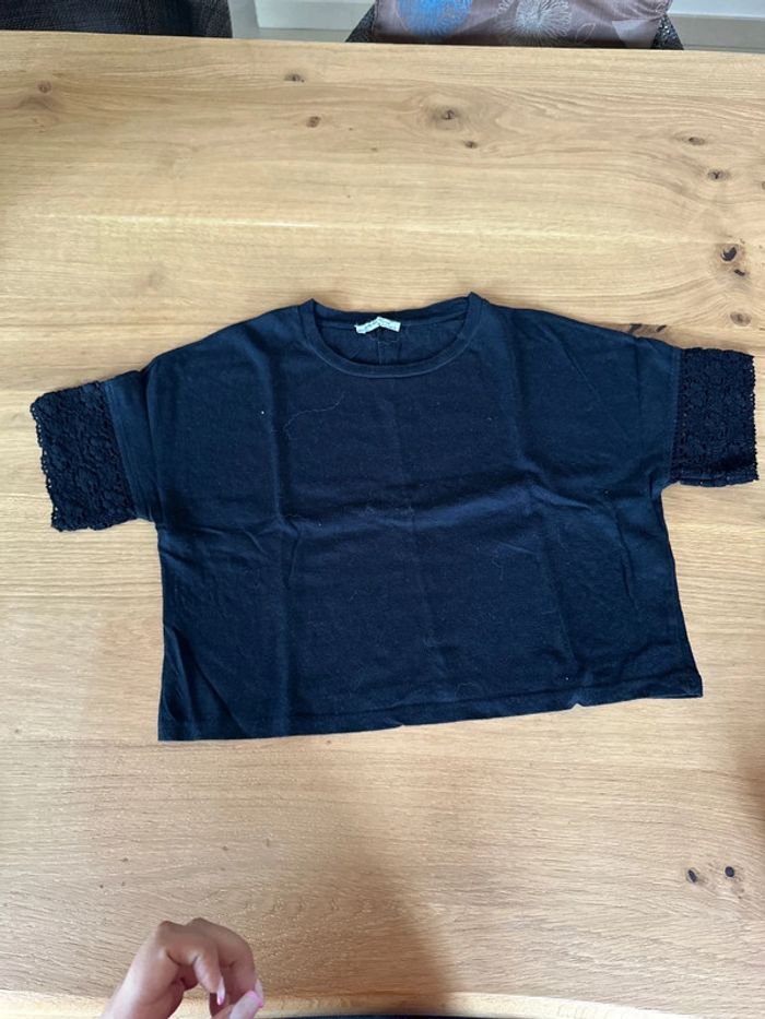 Crop-top dentelle Zara