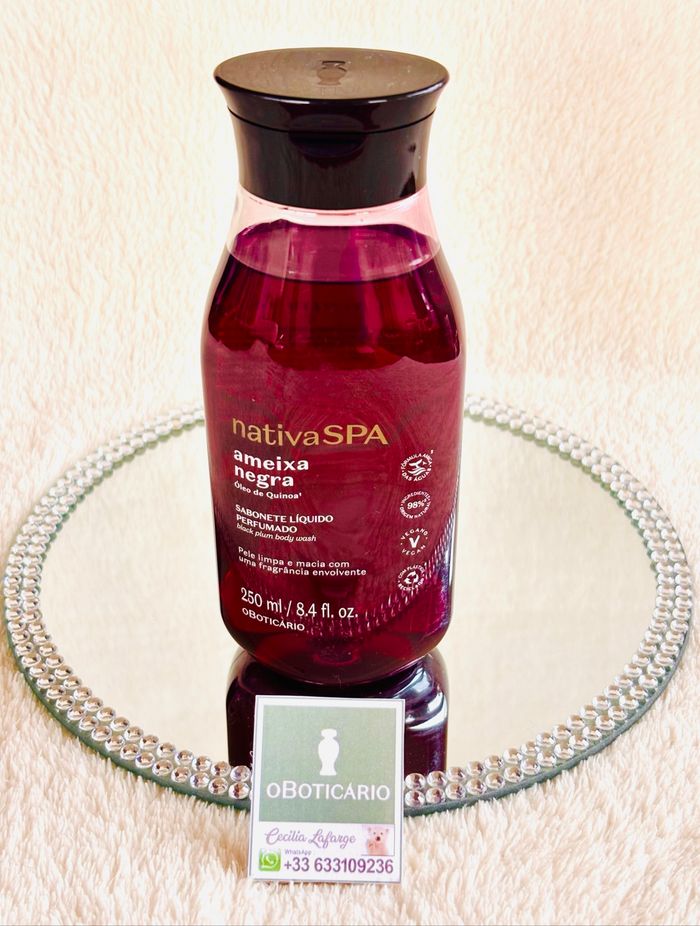 Jabón líquido perfumado Nativa Spa Ameixa Negra OBoticario