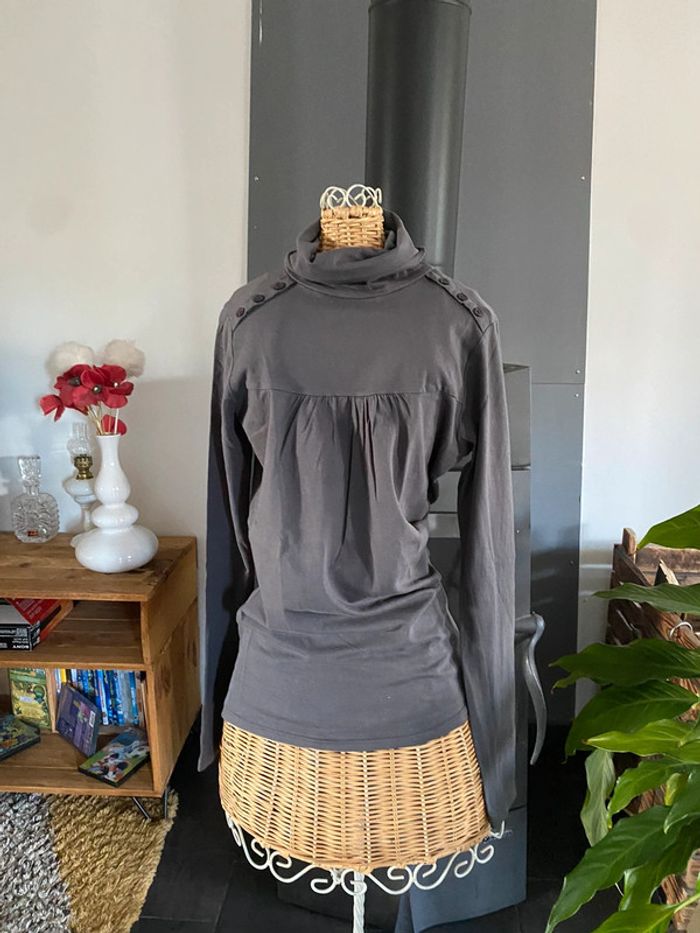 Sous pull col roulé Springfield gris taille S - photo numéro 2