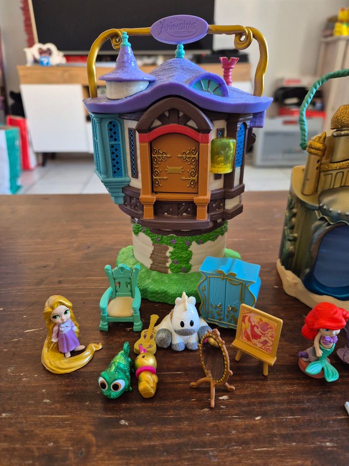 Lot 3 disney animators' collection mini raiponce + ariel la petite sirene + la reine des neiges elsa - photo numéro 2