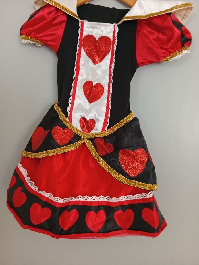 Déguisement reine de coeur 6/8ans - photo numéro 3