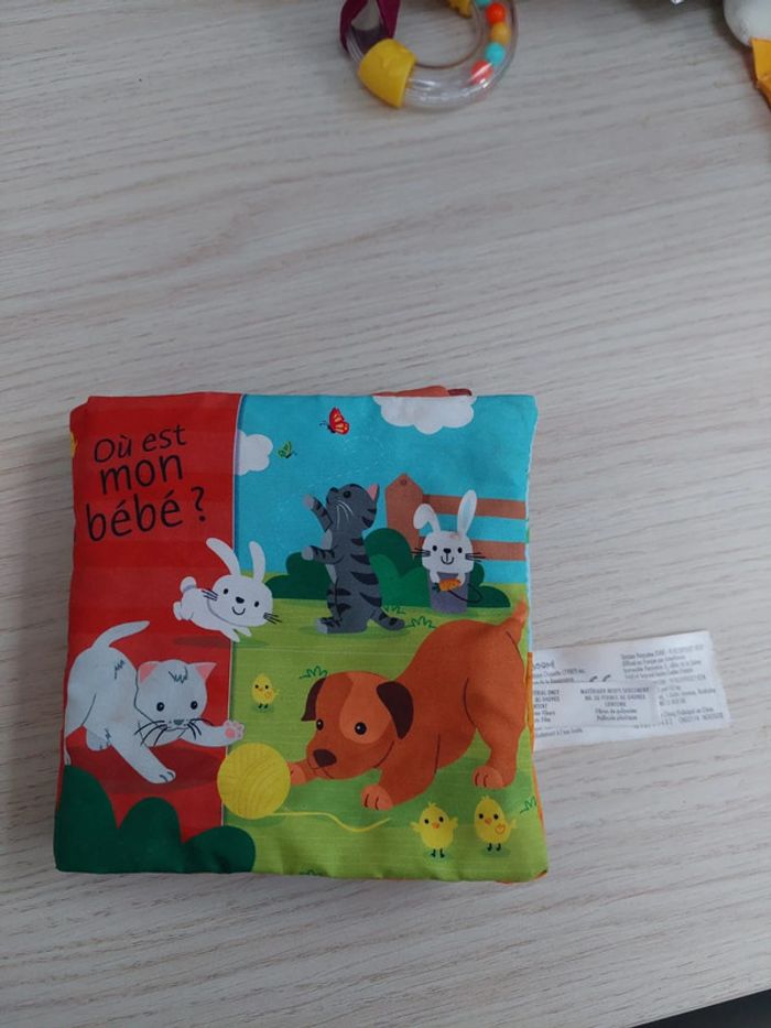 Livre en tissus Ou est mon bébé ? Crackboom