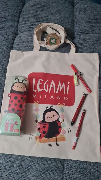 Legami Coccinelle 🐞Trousse + Effaçable + Click Clack + Tote Bag + Lovely Friends