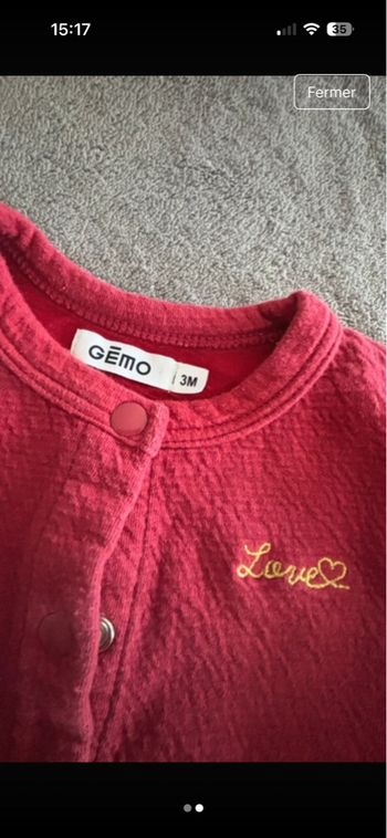 Gilet à pression GEMO 