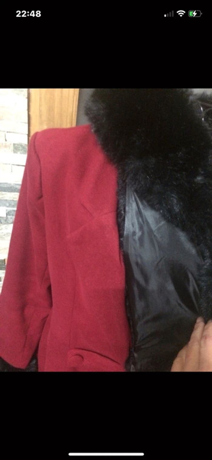 Manteau pin up hell bunny taille 40/42 excellent état proche du neuf - photo numéro 3