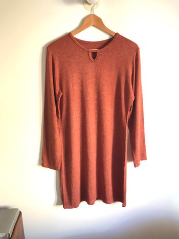 Robe pull rouille en viscose taille unique neuve jamais portée
