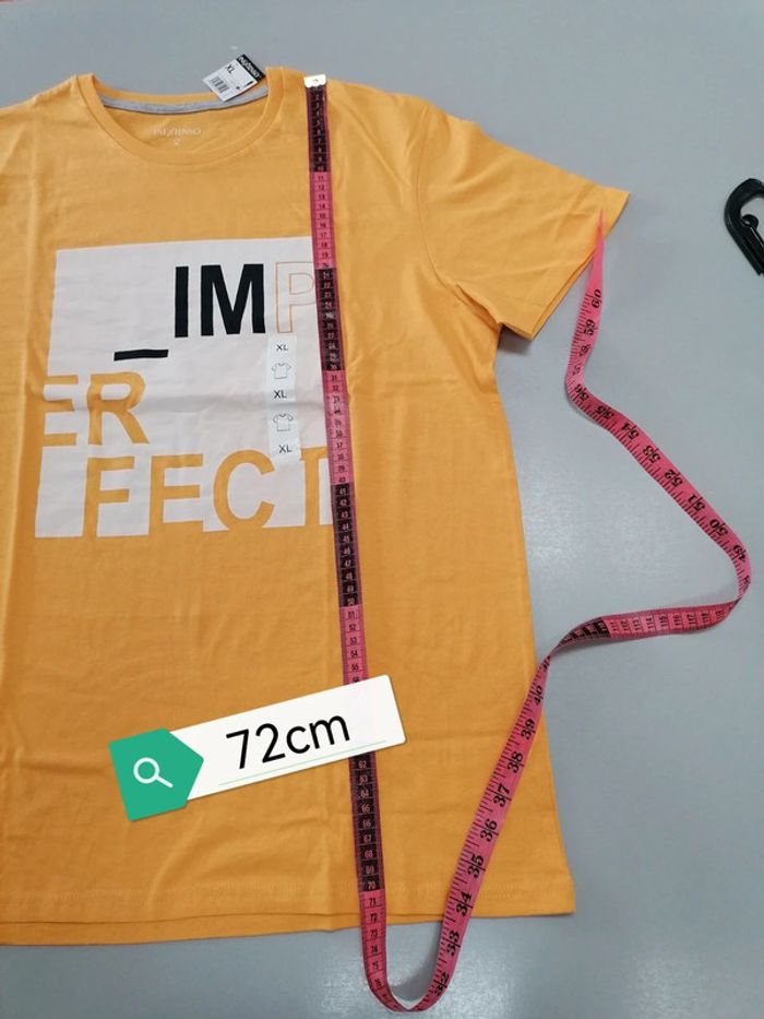 Tee-shirt jaune moutarde XL neuf etiqueté - photo numéro 8