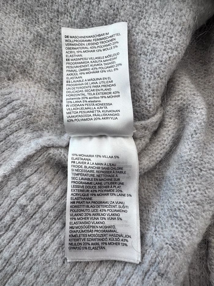 Pull gris chiné - photo numéro 3