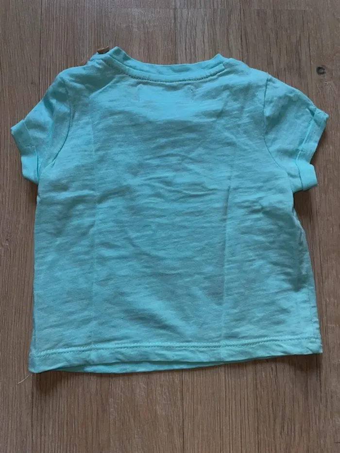 T shirt bleu 3 mois - photo numéro 3