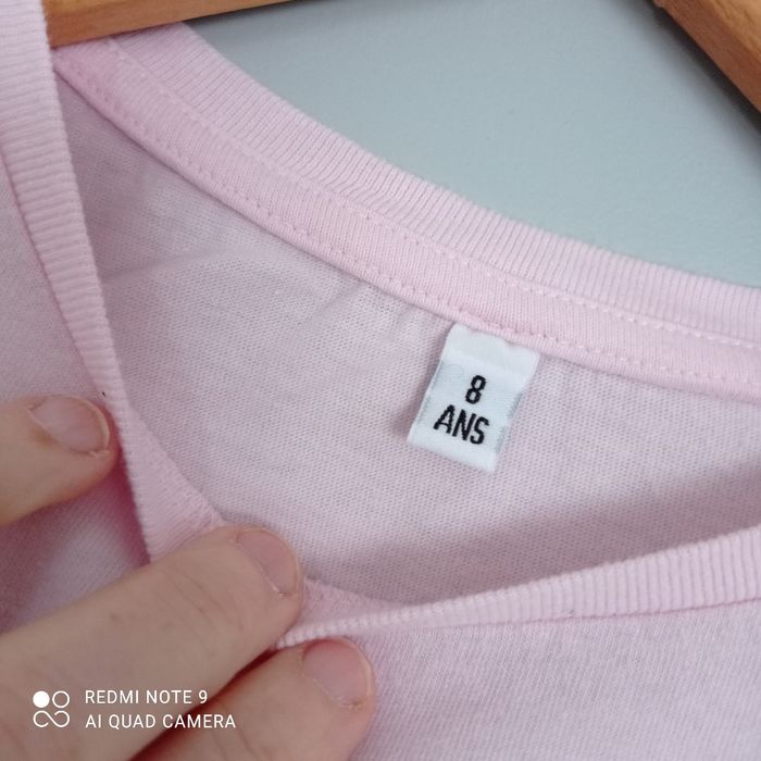 T-shirt rose 8ans - photo numéro 3