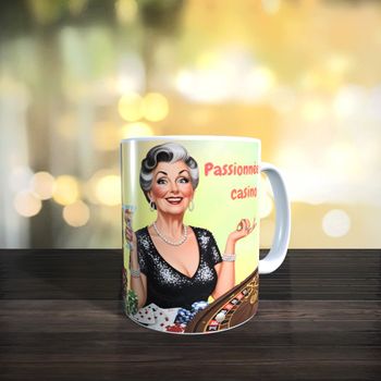 Mug accro casino jeux