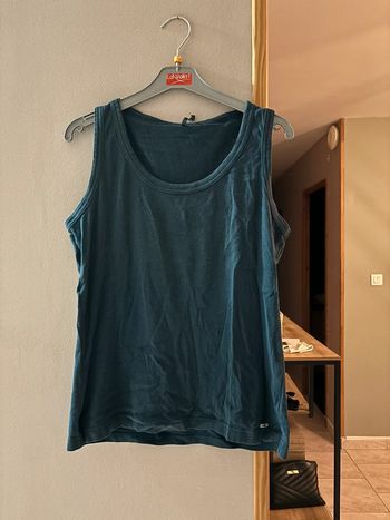 Débardeur bleu canard naf naf