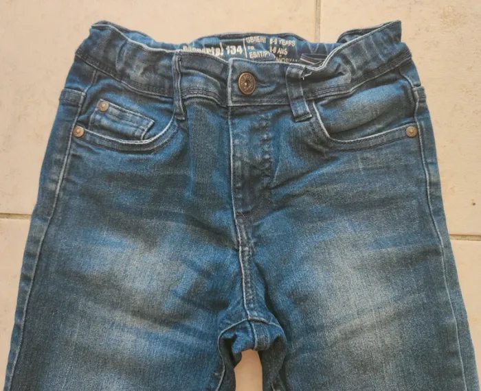 Jean 👖 bleu Pepperts taille 8-9 ans - photo numéro 2