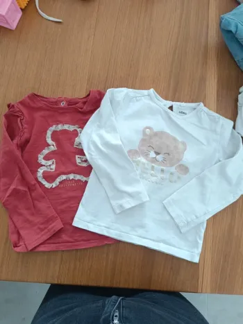 Lot 2 t shirts ML gemo 4 ans