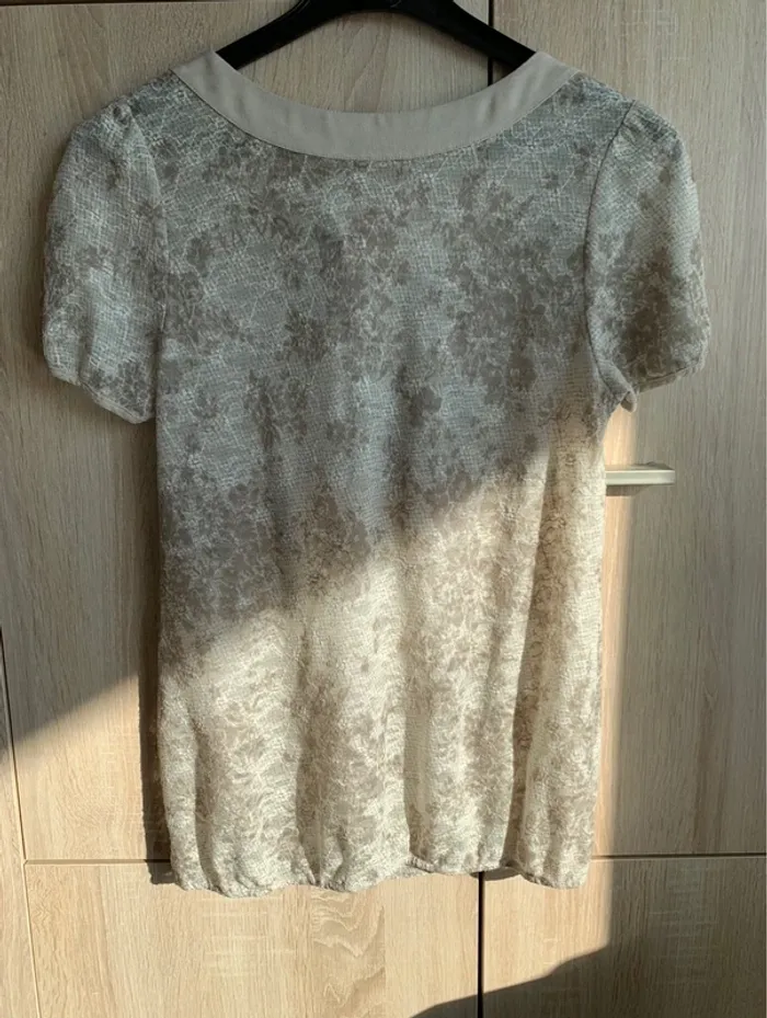 blouse MC beige crème - photo numéro 9