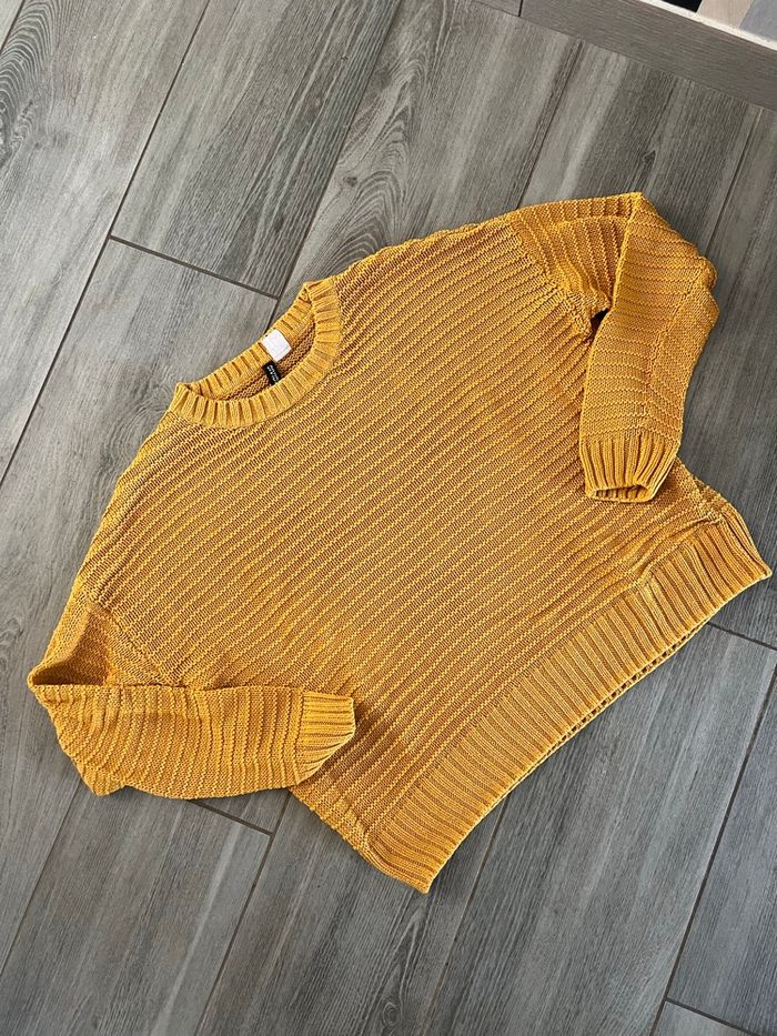 Pull moutarde H&M taille S - photo numéro 3