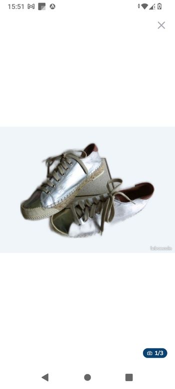 Chaussures femme type basket, taille 39, mi saison, été