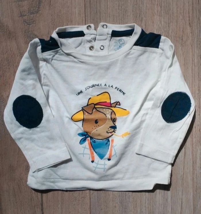 T-shirt manches longues chien 9 mois