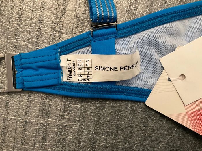 Haut maillot bleu Simone Pérèle neuf - photo numéro 8