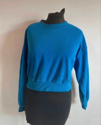 Sweat sans capuche bleu roi taille M de chez H&M en bon état