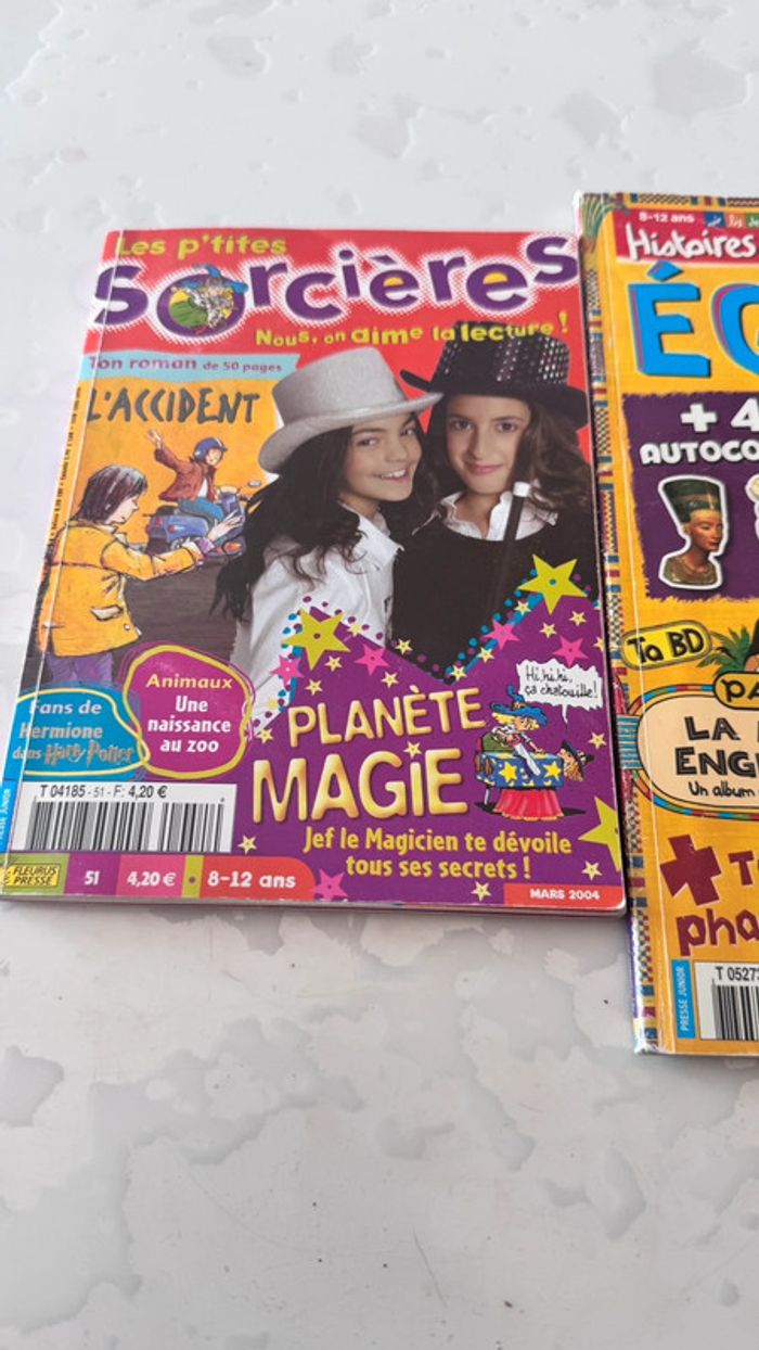 Lot de 2 magazines jeunesse - Les P’tites Sorcières + “Histoires Vraies - Spécial Égypte” - photo numéro 2