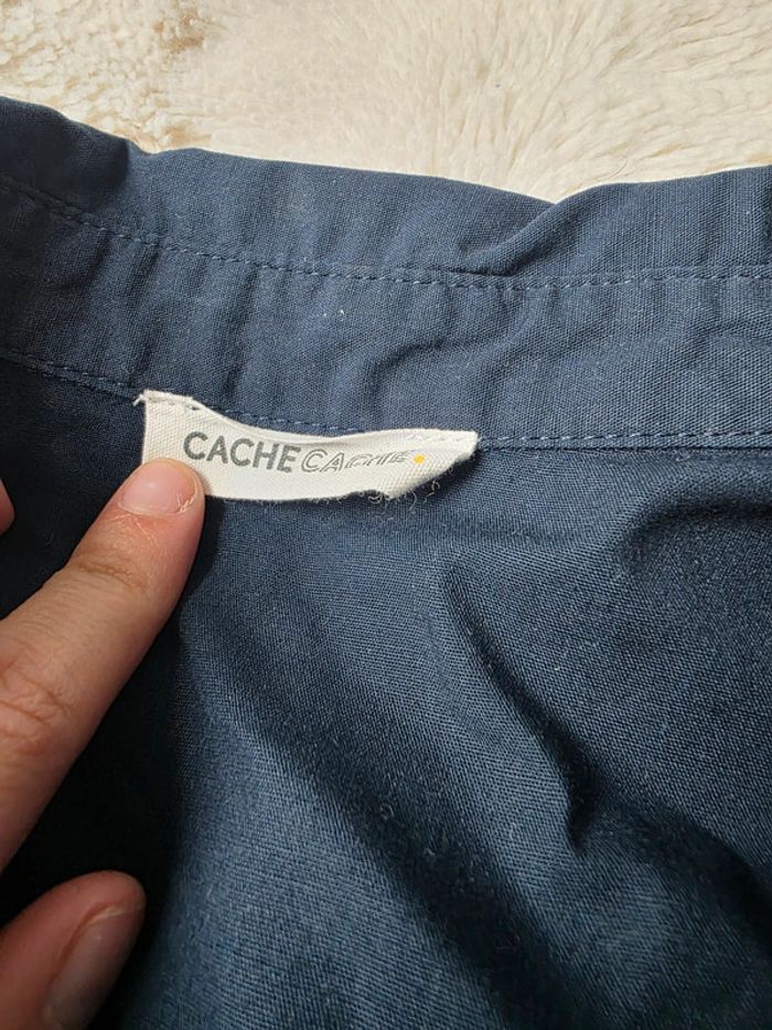 Chemise bleu marine cache cache - photo numéro 2