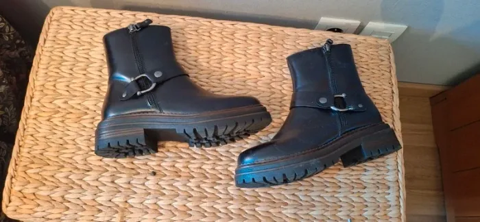 Botines cuir noir neuve free monday t36 - photo numéro 2