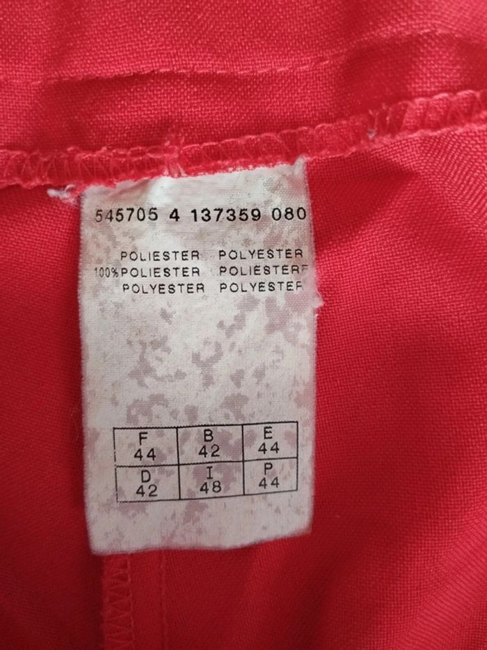 Pantacourt Femme Rouge – Taille 44 – Été / Bureau / Chic - photo numéro 5