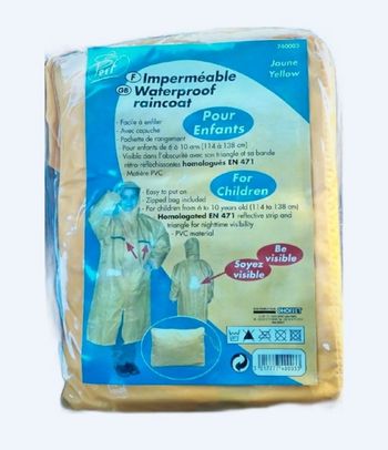 Imperméable enfants mixtes  6/ 10 ans