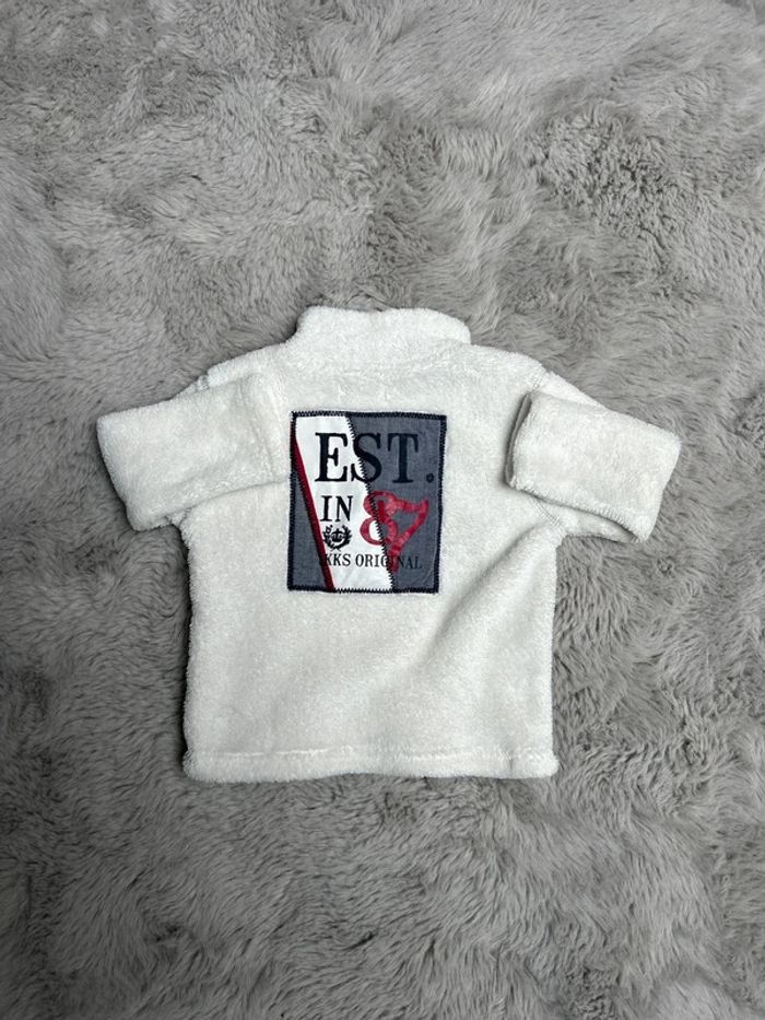 Pull polaire blanc taille 6 mois - photo numéro 2