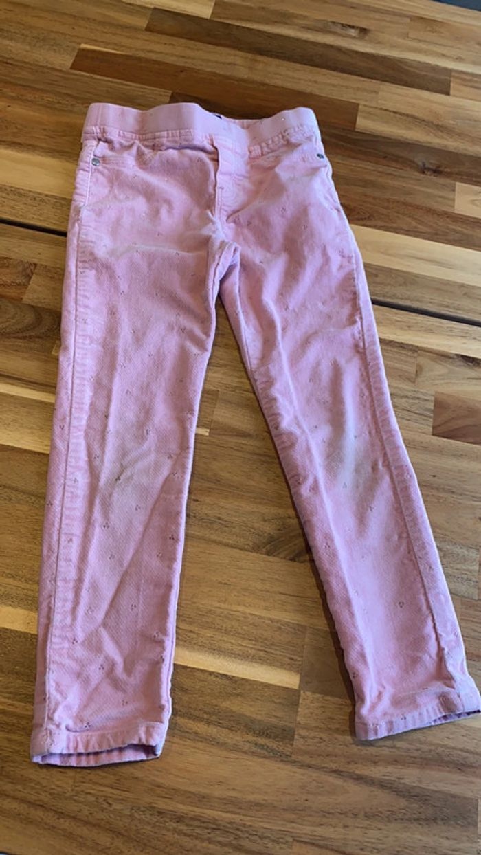 Pantalon velours rose - photo numéro 2