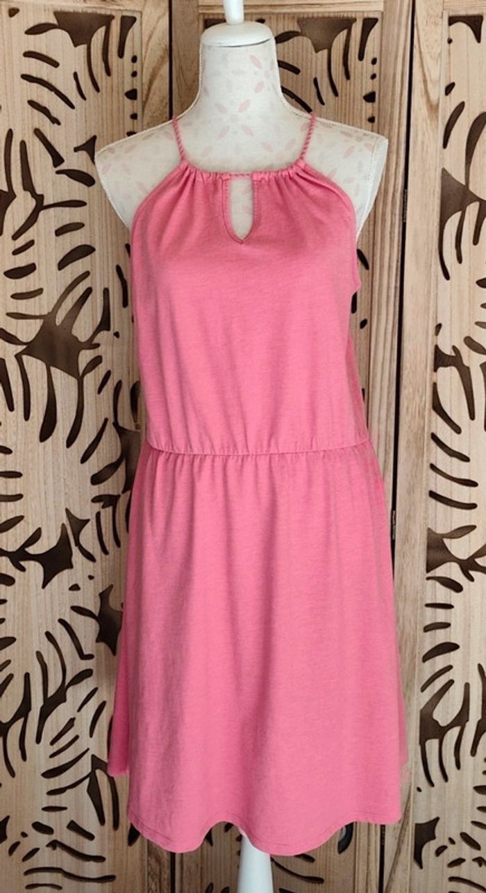 Robe d'été fluide et légère - Rose poudré - Taille L - photo numéro 4