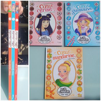 BD Les Filles au chocolat 🍫 tome 1, 2 et 3 🩷 Coeur Cerise, Guimauve 💙 et mandarine 🧡