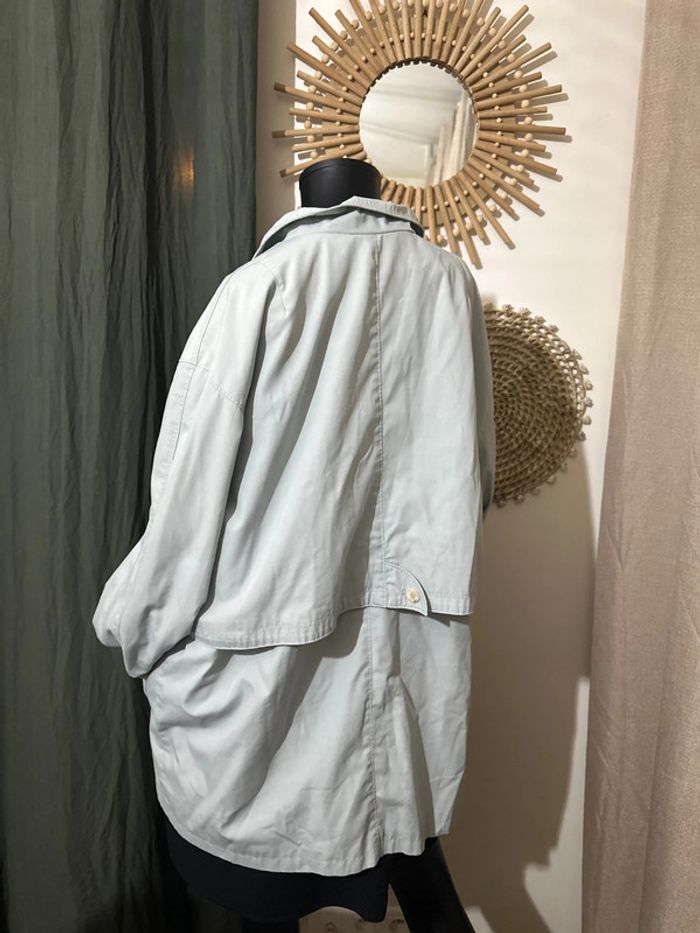 Vintage Manteau Blouson Parka bleu ciel Oversize - photo numéro 6