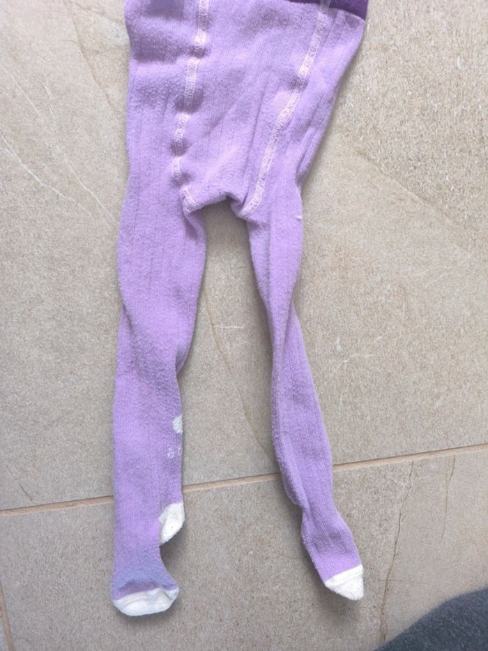 Robe aspect moumoute et collants Catimini 12 mois - photo numéro 4