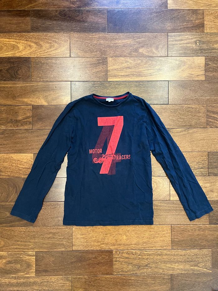 Lot de 3 tshirts manches longues garcon 13-14 ans zara cyrillus - photo numéro 2