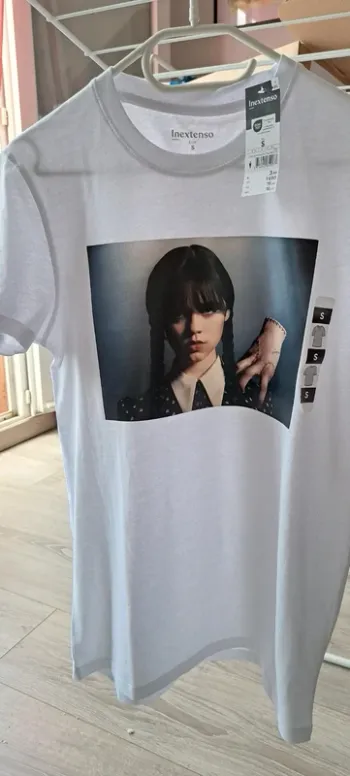 Tee-shirt S Customisée Wednesday  Mercredi Adam