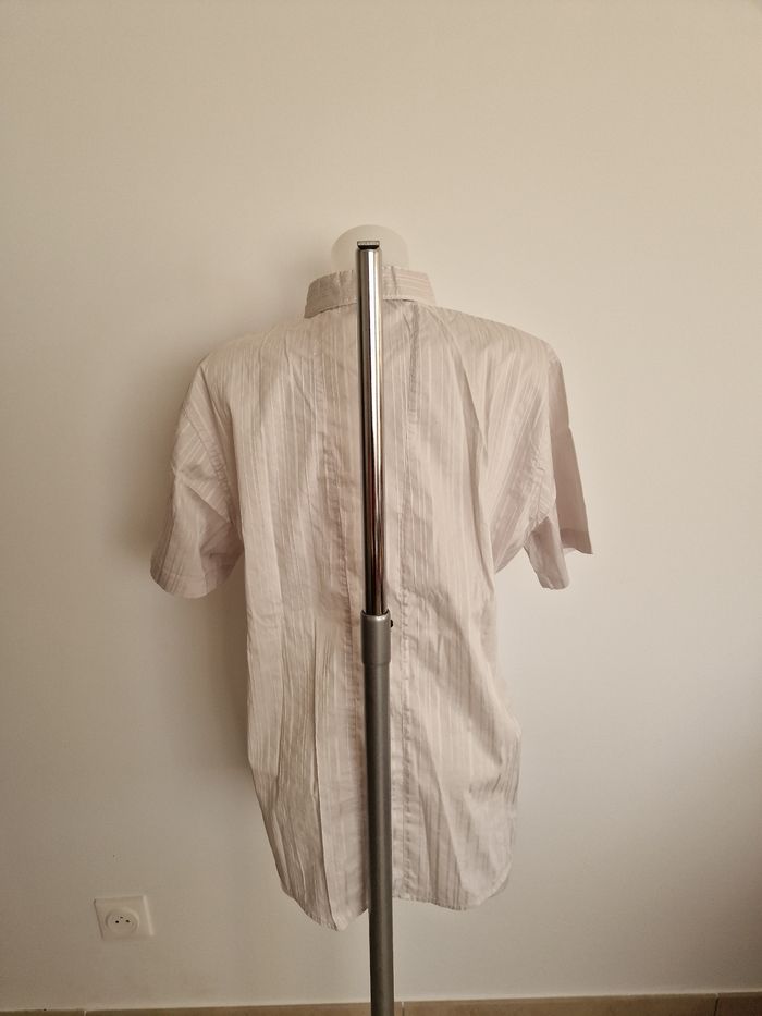 Chemise homme gris clair rayé blanc, Armand Thiery - photo numéro 4