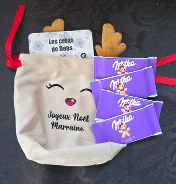 Pochon de noël personnalisables Marraine