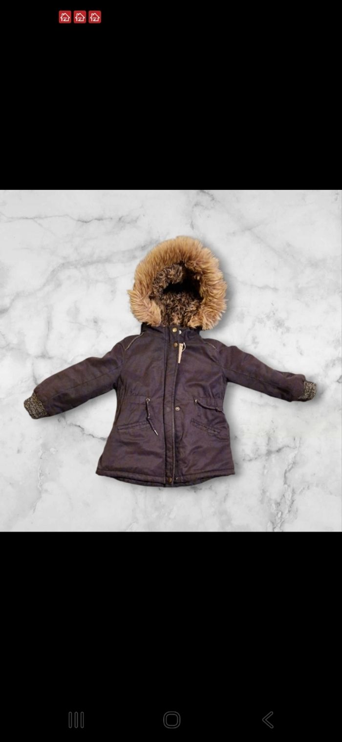 Manteau hiver fourré 4 ans