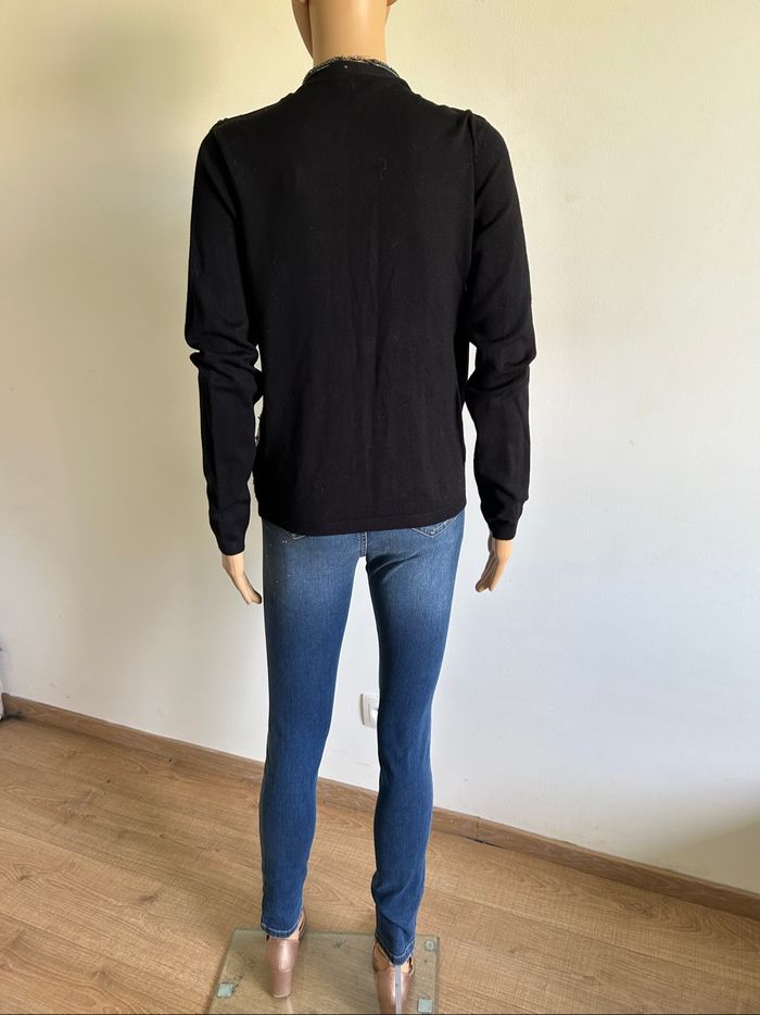 Cardigan noir avec sequins Bel&Bo taille S jamais porté - photo numéro 6