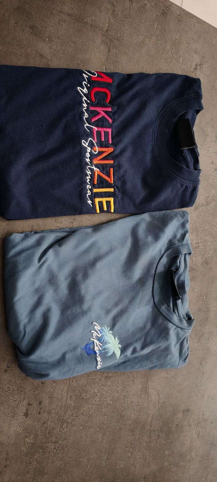 lot de 2 t-shirts manches courtes mc kenzie