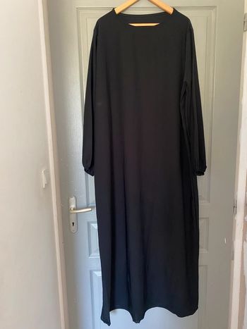 abaya simple noire taille unique