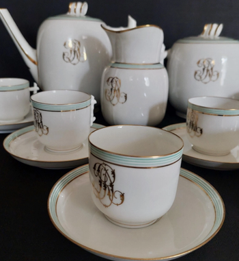 Service à café six tasses