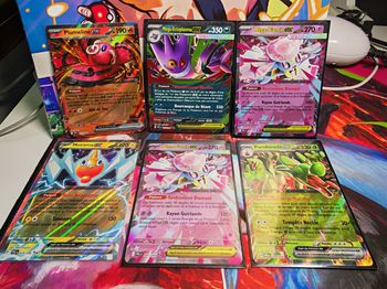 Lot de  6 Cartes Ex flammes fantasmagorique fr