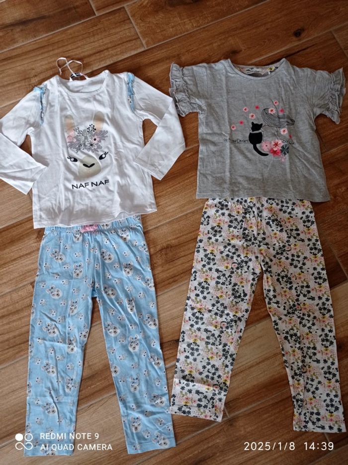 Lot 2 pyjamas fins liberty Naf Naf 4 ans - photo numéro 13